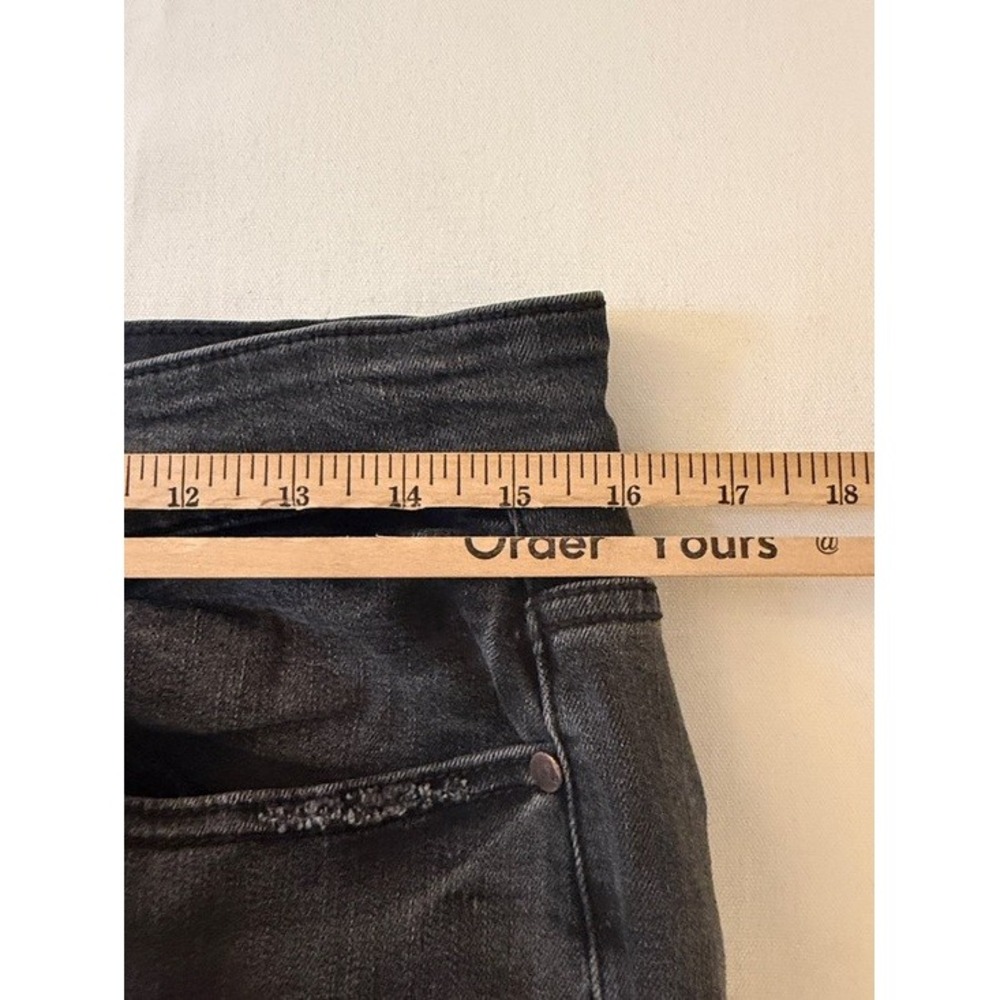 Judy Blue Womens Black Distressed Skinny Fit Capri Jeans Size 16W JB82270BK-PL - Picture 7 of 10